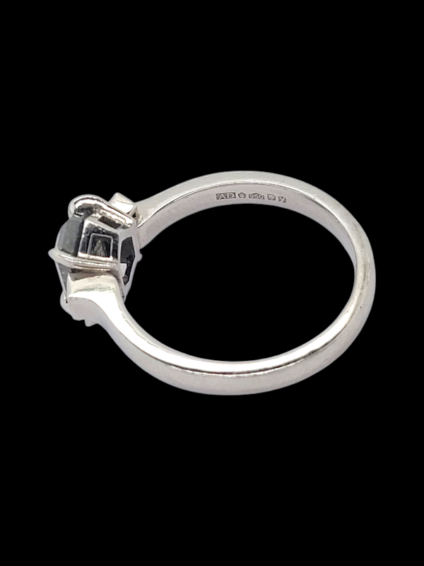 Modern unusual hexagonal salt and pepper diamond ring SKU: 8132 DBGEMS - image 3