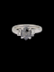 Modern unusual hexagonal salt and pepper diamond ring SKU: 8132 DBGEMS - image 1