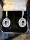 2.32ct Diamond & 1.62ct Natural Blue Sapphire Earrings. - image 5