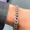 Rose Cut Diamond Curb Bracelet | 18ct Rose Gold | French c.1880s - image 2