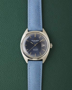 IWC Yacht Club International Watch Co R811AD Blue Dial Blue Strap