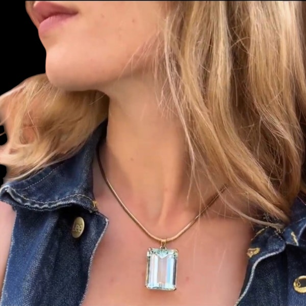 Aquamarine Pendant. - image 2