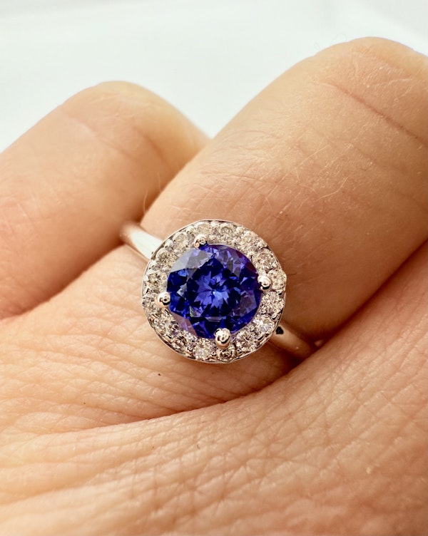 0.50ct Tanzanite & 0.23ct Diamond Ring - image 3