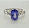 0.90ct Tanzanite & 0.40ct Diamond Ring. - image 4