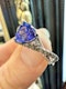 1.00ct Tanzanite & Champagne Colour Diamond Ring. - image 7