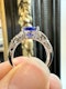 1.00ct Tanzanite & Champagne Colour Diamond Ring. - image 5
