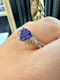 1.00ct Tanzanite & Champagne Colour Diamond Ring. - image 4