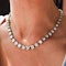 Antique Diamond and Silver Upon Gold Riviére Necklace, 40.00 Carats, Circa 1880 - image 4