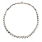 Antique Diamond and Silver Upon Gold Riviére Necklace, 40.00 Carats, Circa 1880 - image 5