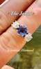 3-stone, 1.00ct Tanzanite & 0.70ct Diamond Ring. - image 5