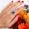 Cartier 7.51 Carat GIA Certified Burma Sapphire, Diamond, Gold and Platinum Ring, Circa 2000 - image 6