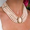 Vintage Coral And Cultured Pearl Five Row Necklace - image 7