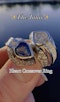 Diamond & Blue Sapphire Crossover Ring. - image 10