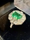 3.18ct Natural Emerald & 1.00ct Diamond Ring - image 3