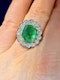 2.46ct Natural Emerald & 0.58ct Diamond Ring - image 8