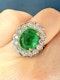 2.46ct Natural Emerald & 0.58ct Diamond Ring - image 3
