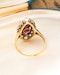 Downstairs at Grays: A very fine 18ct Yellow Gold & Silver, Navette Shaped, Three Stone, Natural Untreated Burma Ruby &  Diamond Cluster Ring. Circa 1880 - image 5