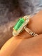 3.50ct Natural Emerald & 1.00ct Diamond Ring - image 4