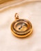 Downstairs at Grays: An 18 ct. Yellow Gold, Compass / Fob, with an enamel United Kingdom Royal Standard on the reverse. English, makers mark for Manton & Mole, Birmingham C 1895 - 1925 - image 2