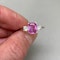 Pink Sapphire Diamond Ring in 18ct White Gold date circa 1970, SHAPIRO & Co since1979 - image 1