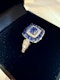 0.50ct Natural Blue Sapphire & 0.75ct Diamond Ring - image 9