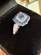 0.50ct Natural Blue Sapphire & 0.75ct Diamond Ring - image 4
