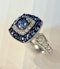 0.50ct Natural Blue Sapphire & 0.75ct Diamond Ring - image 2