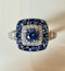 0.50ct Natural Blue Sapphire & 0.75ct Diamond Ring - image 6