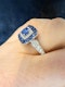 0.50ct Natural Blue Sapphire & 0.75ct Diamond Ring - image 7