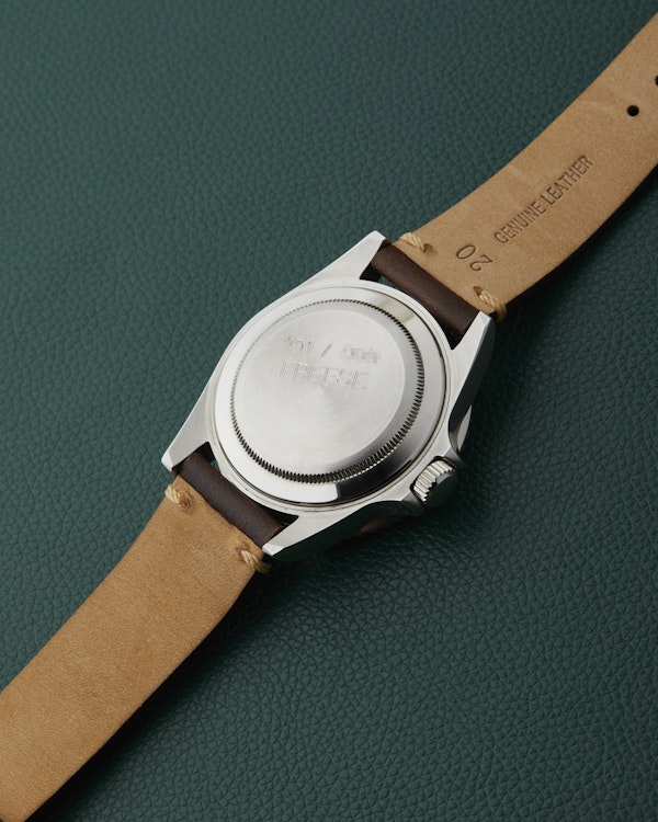 Freese 101 Dark Chocolate Dial Blue Bezel Simon Freese Watch - image 15