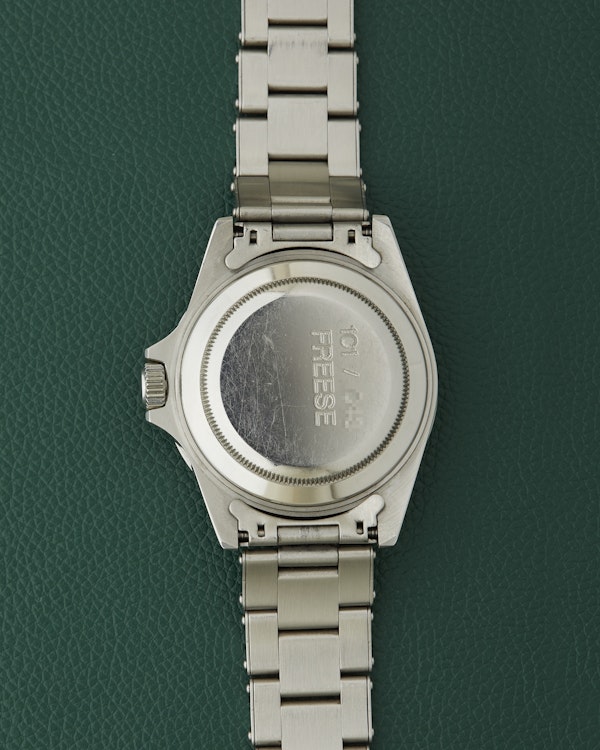Freese 101 Gloss Black Dial Black Bezel Steel Bracelet Simon Freese Watch - image 12