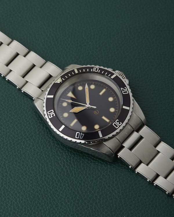 Freese 101 Gloss Black Dial Black Bezel Steel Bracelet Simon Freese Watch - image 9