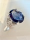 Platinum, 3.00ct Natural Blue Sapphire & Diamond Ring - image 4