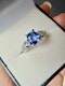 2.64ct Natural Blue Sapphire & 0.32ct Diamond Ring - image 7