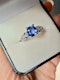 2.64ct Natural Blue Sapphire & 0.32ct Diamond Ring - image 6