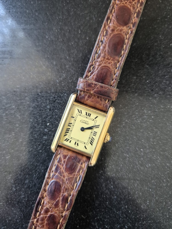 Cartier Tank Vermeil 1613 - image 6