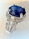 3.05ct Natural Blue Sapphire & 0.49ct Diamond Ring - image 5