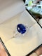 3.05ct Natural Blue Sapphire & 0.49ct Diamond Ring - image 7