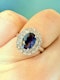 0.72ct Natural Blue Sapphire & 0.59ct Diamond Ring - image 5
