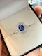 0.72ct Natural Blue Sapphire & 0.59ct Diamond Ring - image 7