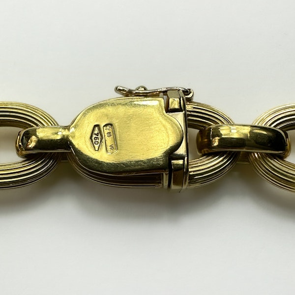 1980s Textured Mariners Chain Necklace. Saddingtons Jewellery Stand 375 - image 3