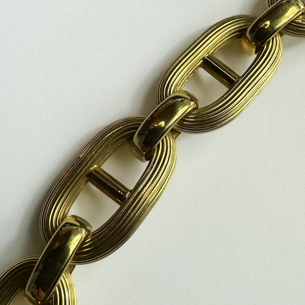 1980s Textured Mariners Chain Necklace. Saddingtons Jewellery Stand 375 - image 5