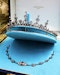 Downstairs at Grays: A fine Diamond & Natural Pearl Tiara/Necklace, Silver tipped 18 ct. Gold, set with 142 Old Mine Cut Diamonds & six Natural Pearls. Belle Époque,  French Circa 1890 - image 5