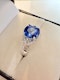 2.55ct Natural Blue Sapphire & 0.31ct Diamond Ring. - image 2