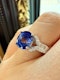 2.55ct Natural Blue Sapphire & 0.31ct Diamond Ring. - image 5