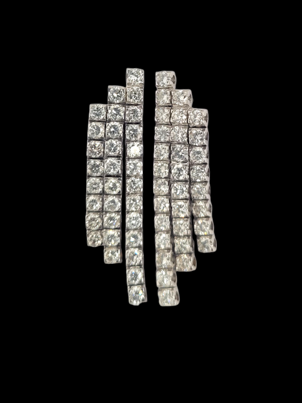Pair of diamond tassel drop earrings SKU: 8264 DBGEMS - image 1