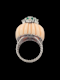 1960's angels kindly coral and emerald ring SKU: 8263 DBGEMS - image 3