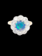 Antique black opal and old cut diamond cluster ring SKU: 8262 DBGEMS - image 1