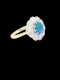 Antique black opal and old cut diamond cluster ring SKU: 8262 DBGEMS - image 4