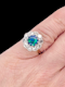 Antique black opal and old cut diamond cluster ring SKU: 8262 DBGEMS - image 2